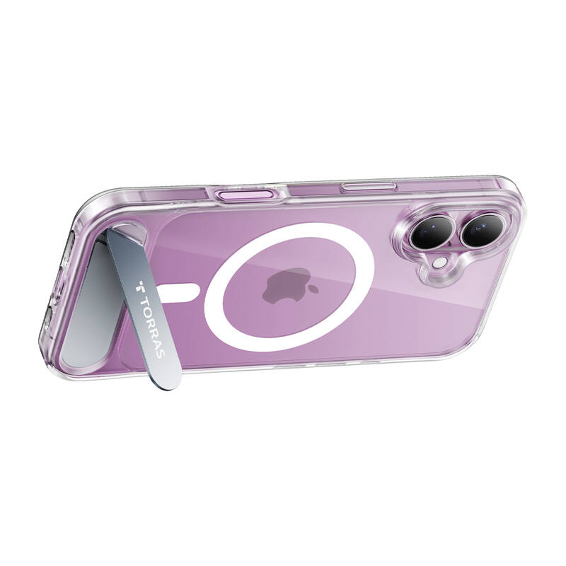 Torras Pstand sorozatú tok iPhone 16-hoz (átlátszó)