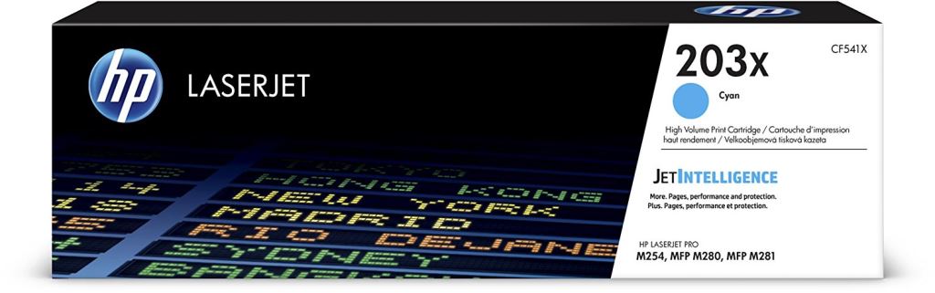 HP CF541X nagy kapacitású toner kék (203X) HP CF541X nagy kapacitású toner kék (203X)