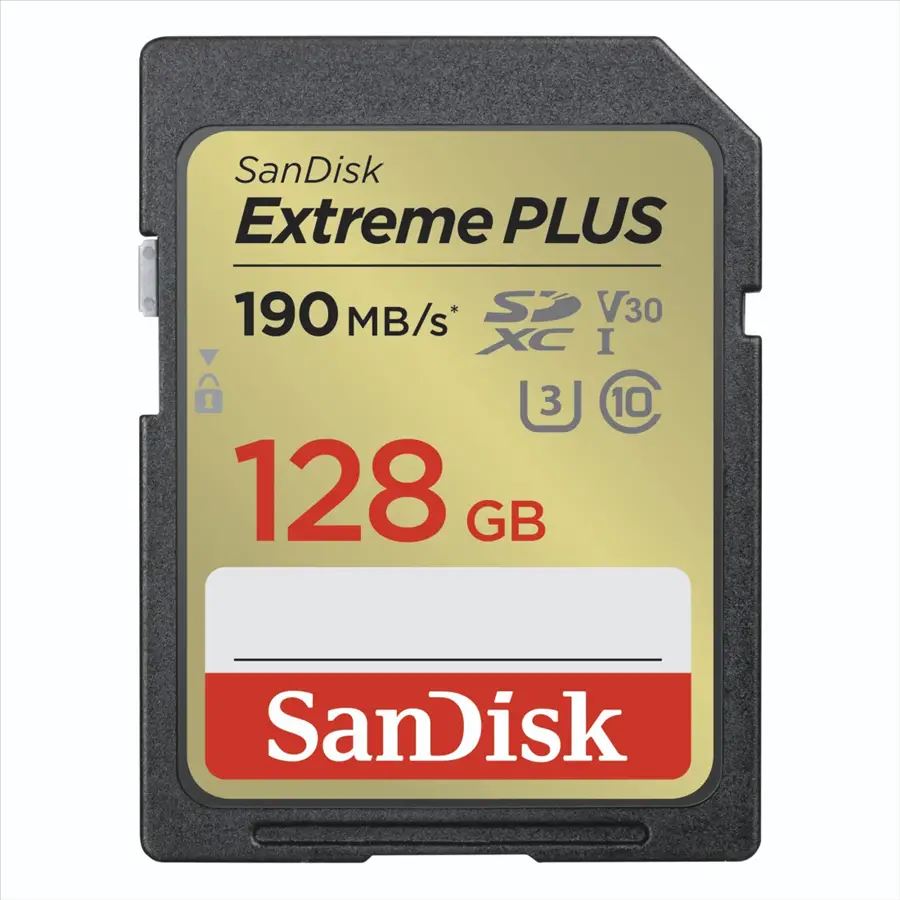 128GB SDXC Sandisk Extreme Plus memória kártya CL10 U3 V30 (121593 / SDSDXWA-128G-GNCIN) 128GB SDXC Sandisk Extreme Plus memória kártya CL10 U3 V30 (121593 / SDSDXWA-128G-GNCIN)