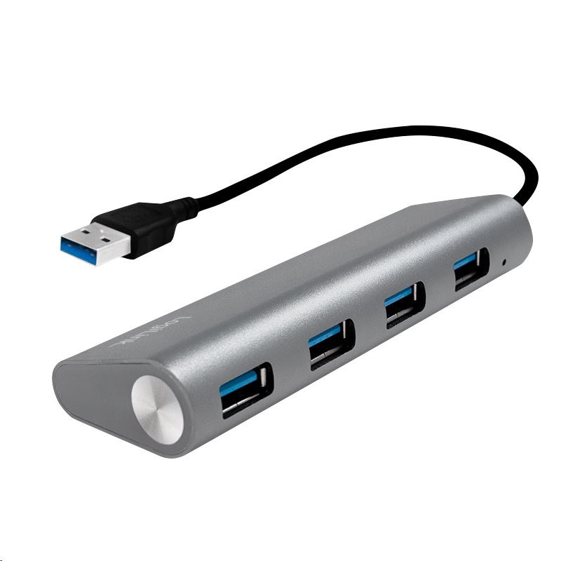 LogiLink  UA0307 USB 3.0, 4-port hub, aluminium ház
