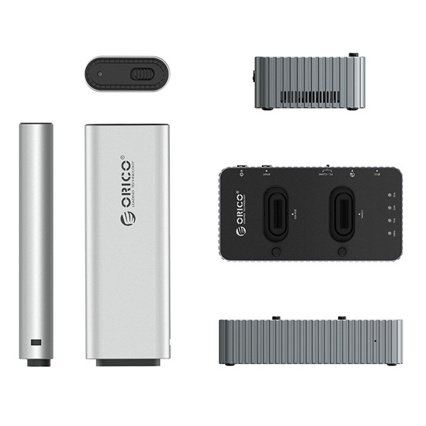 Orico IT28N-C-EU  2xM.2 NVMe   USB-A/C M.2 SSD Dokkoló  Szürke 