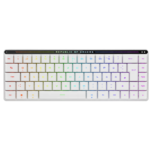 ASUS ROG Falchion RX Low Profile fehér vezeték nélküli billentyűzet ASUS ROG Falchion RX Low Profile fehér vezeték nélküli billentyűzet