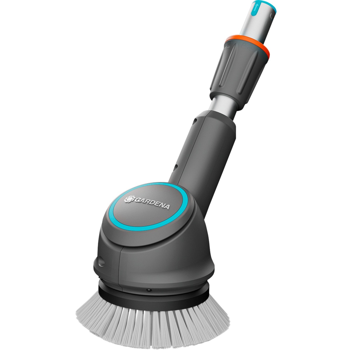 GARDENA tárcsás kefés tartozék, vezeték nélküli AquaBrush multi-cleanerhez, mosókefe (szürke/türkizkék, komplett egység tárcsás ...