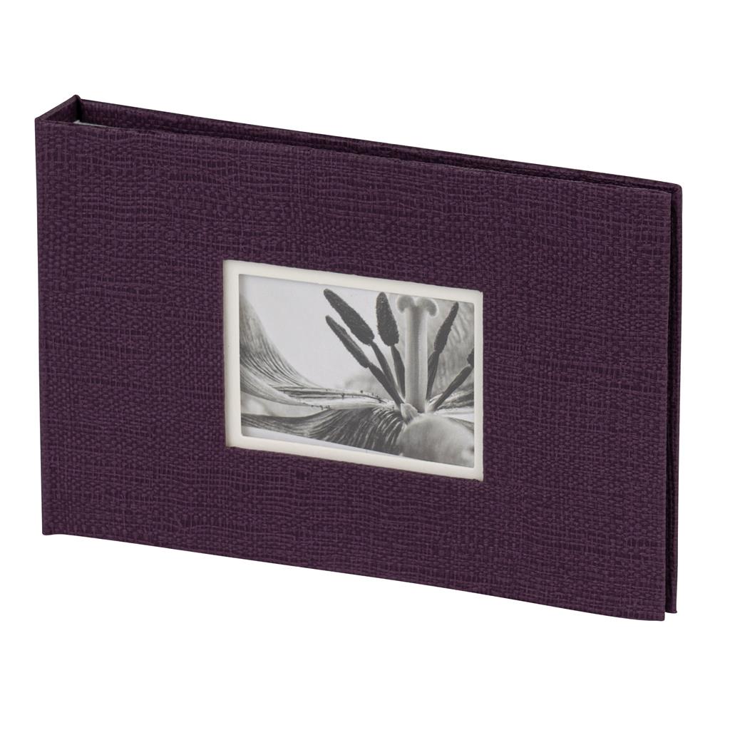 Dörr keményfedeles zsebalbum, ablakos, becsúsztatós, 40db 10x15cm, lila