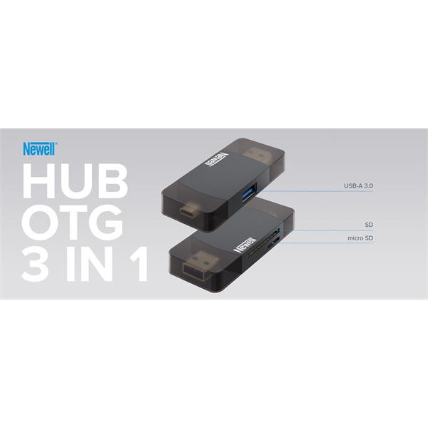 NEWELL OTG 3 in 1 univerzális memóriakártya olvasó 