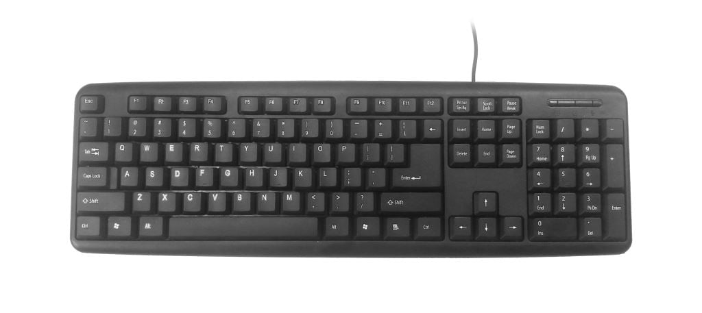 Gembird KB-U-103 angol billentyűzet fekete USB Gembird KB-U-103 angol billentyűzet fekete USB