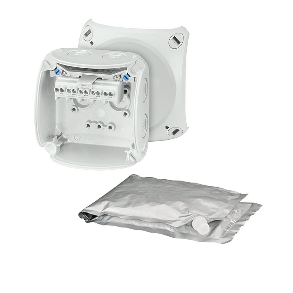 Hensel WP 0202 G vízálló kábelösszekötő doboz kiöntőmasszával szürke (62000097)