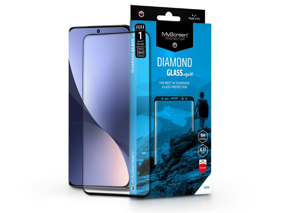 MyScreen Diamond Glass Edge3D Xiaomi 12/12X edzett üveg képernyővédő fólia ívelt kijelzőhöz fekete kerettel (LA-2179) MyScreen Diamond Glass Edge3D Xiaomi 12/12X edzett üveg képernyővédő fólia ívelt kijelzőhöz fekete kerettel (LA-2179)