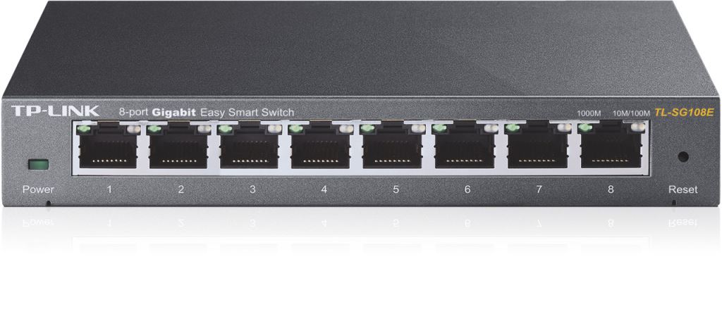 TP-Link TL-SG108E 10/100/1000Mbps 8 portos mini switch TP-Link TL-SG108E 10/100/1000Mbps 8 portos mini switch