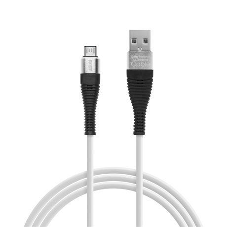 Delight 55439A ADATKÁBEL, MICROUSB, SZILIKON BEVONAT 4 SZÍN 2M