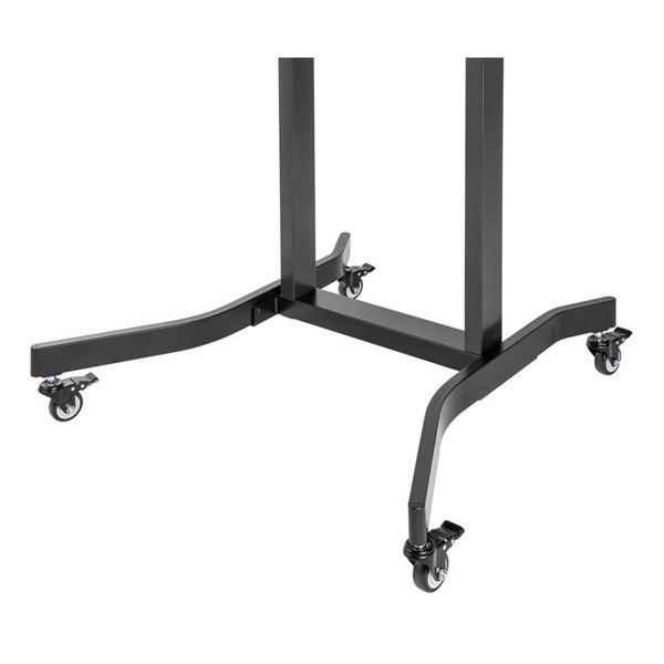 Equip 650631  55"-100" álló dönthető állítható magasság  gurulós motoros Max.:120kg Fekete TV állvány  