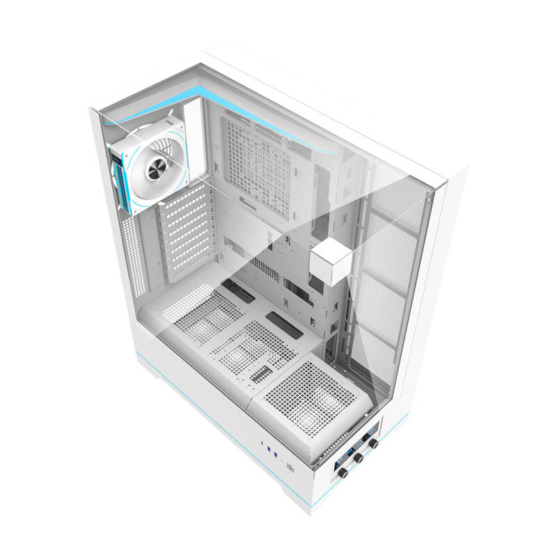 Darkflash DY450L PRO számítógépház + 1 ventilátor Fehér 