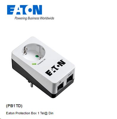 Eaton túlfeszültségvédő - Protection Box 1 Tel@ DIN (PB1TD) Eaton túlfeszültségvédő - Protection Box 1 Tel@ DIN (PB1TD)