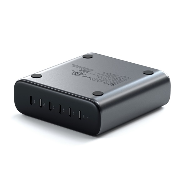 Satechi ST-C200GM-EU 200W 6xType-C GaN szürke hálózati töltő Satechi ST-C200GM-EU 200W 6xType-C GaN szürke hálózati töltő
