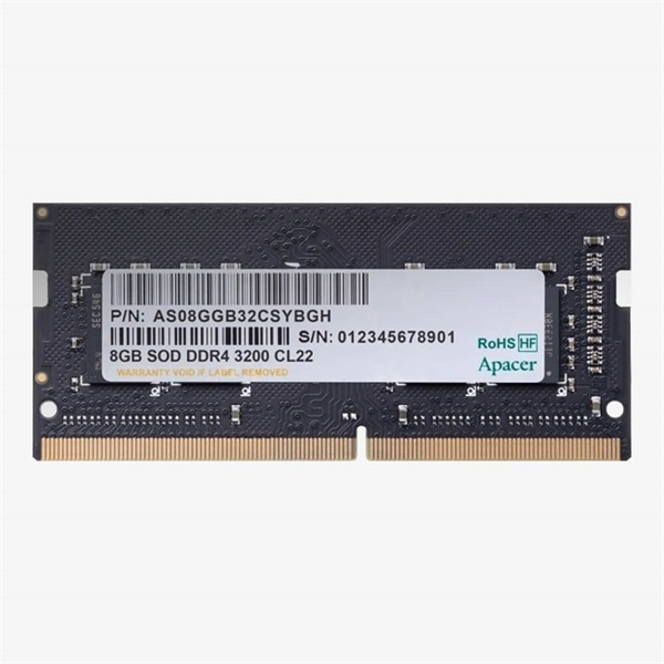 Apacer Memória Notebook 8GB DDR4 3200MHz CL22 1.2V