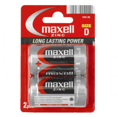 Maxell Alkáli D elem (2db / csomag)  (LR20)