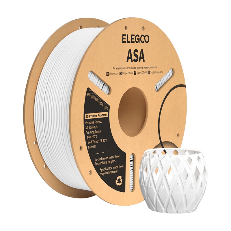 ASA ELEGOO filament Fehér