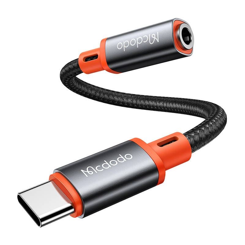 Mcdodo USB-C - mini jack 3.5mm audio adapter 0.11m fekete (CA-7561) Mcdodo USB-C - mini jack 3.5mm audio adapter 0.11m fekete (CA-7561)