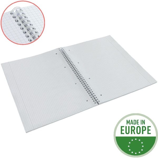 Esselte ColourBreeze A4 kockás kék spirálfüzet Esselte ColourBreeze A4 kockás kék spirálfüzet