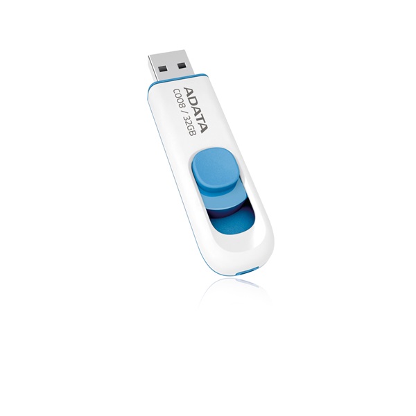 Pen Drive 32GB ADATA Classic C008 fehér USB2.0 (AC008-32G-RWE)