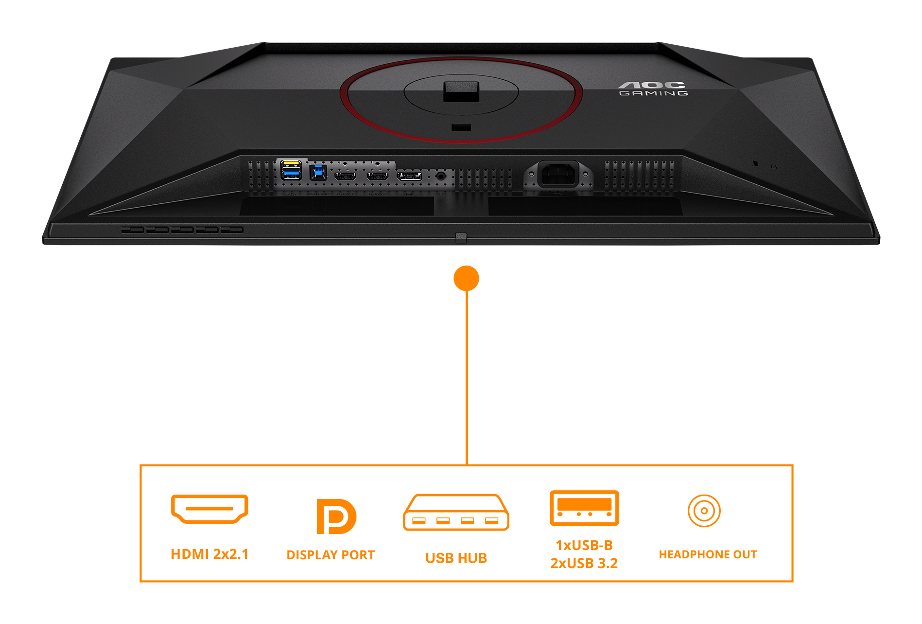 AOC 26,5" Q27G4SDR Monitor - 2560x1440, QHD, OLED, QD-OLED, 360 Hz, 0,03ms  Gamer,  Hangszóró, FreeSync, G-Sync, Pivot, Fekete