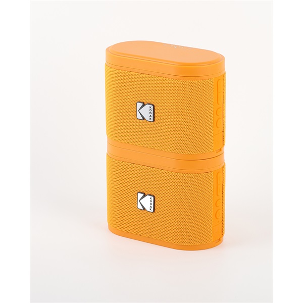Kodak KO-BRIXOR2 Soundbrix 2 db összekapcsolható moduláris  hangszóró Hordozható hangfal Narancssárga