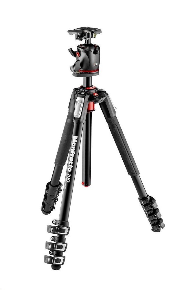 Manfrotto MK190XPRO4-BHQ2 4 szekciós állvány gömbfejjel