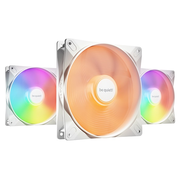 Be Quiet! LIGHT WINGS LX 140mm PWM high-speed White Triple-Pack RGB Cooler  Fehér 