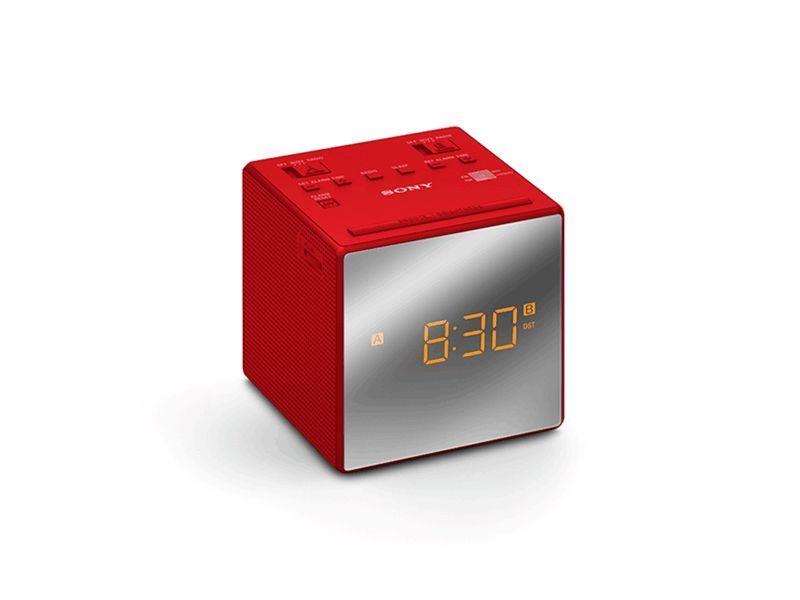 Sony ICFC1TR Rádiós ébresztőóra piros