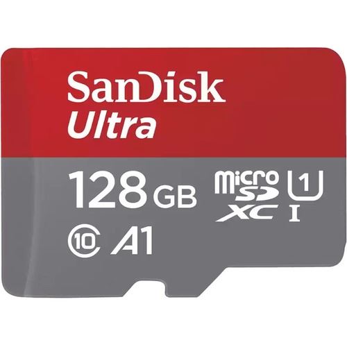 Sandisk 128GB microSDXC Ultra Class10 U1 A1 + adapterrel Memóriakártya Sandisk 128GB microSDXC Ultra Class10 U1 A1 + adapterrel Memóriakártya