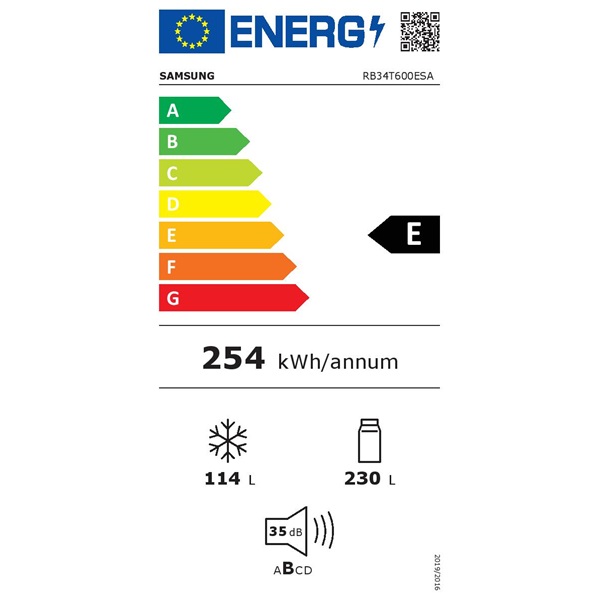 Samsung RB34T600ESA/EF alulfagyasztós hűtőszekrény