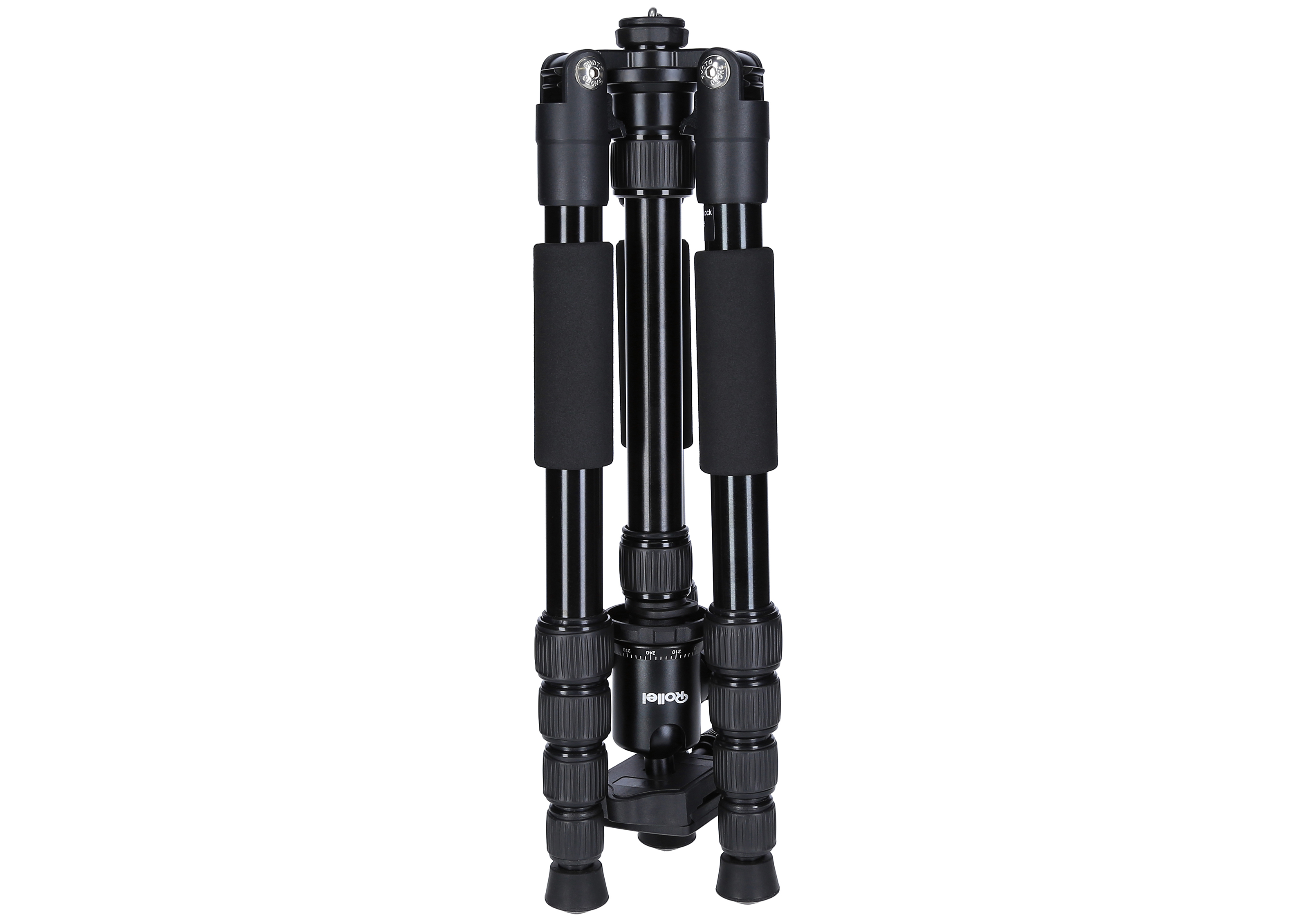 Rollei T2 állvány + monopod  gömbfejjel bélelt táskával  duplán kihúzható középoszloppal Fekete