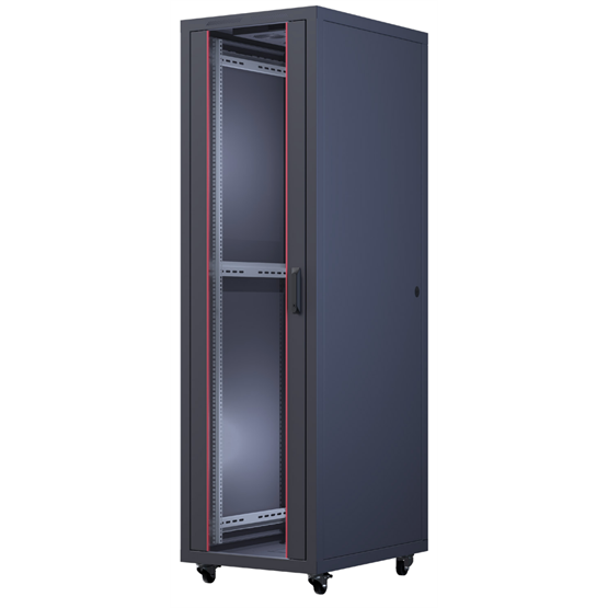 FORMRACK 32U Cosmoline 600x800 19" szabadon álló rack szekrény - RAL9005 fekete