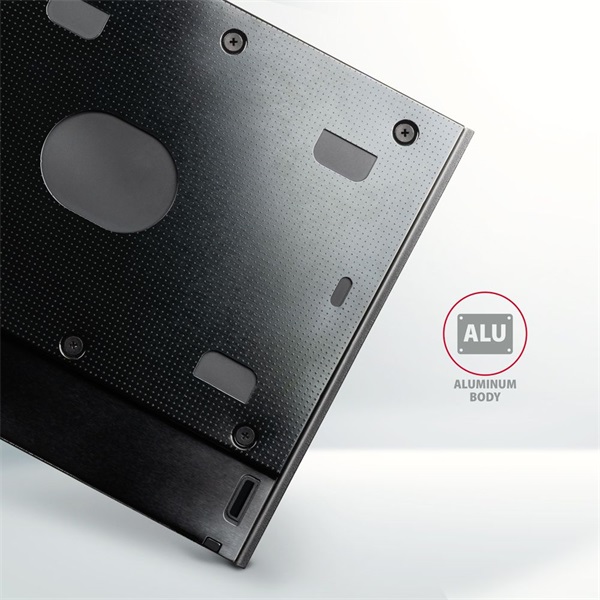 Axagon RSS-CD09 2.5" laptop ODD beépítő adapter fekete