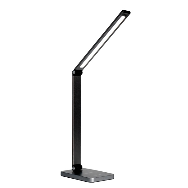 Platinet Asztali lámpa 20W, vezetéknélküli töltővel, 5 fényárnyalat, 500Lm, IP20, fekete (PDL888B)