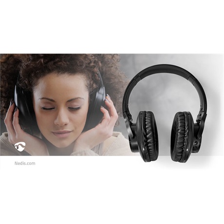 Nedis Bluetooth fejhallgató fekete
