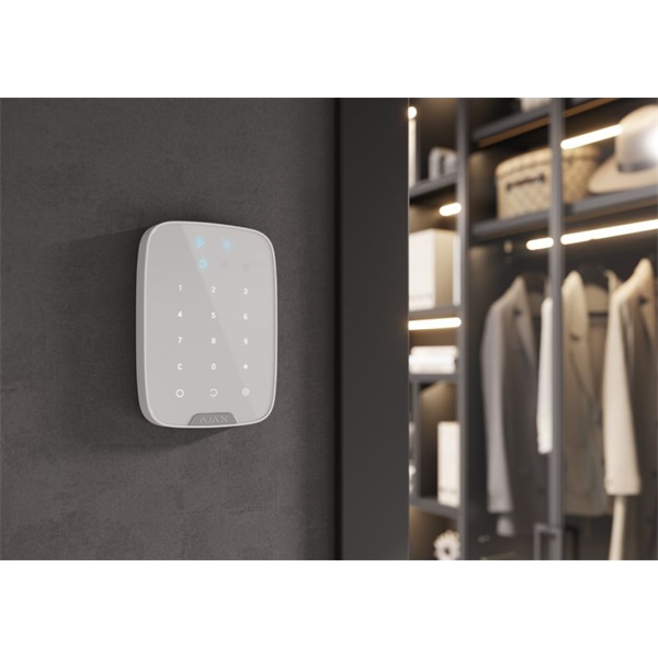 Ajax Keypad Plus WH fehér proxy olvasós vezetéknélküli kezelő Ajax Keypad Plus WH fehér proxy olvasós vezetéknélküli kezelő