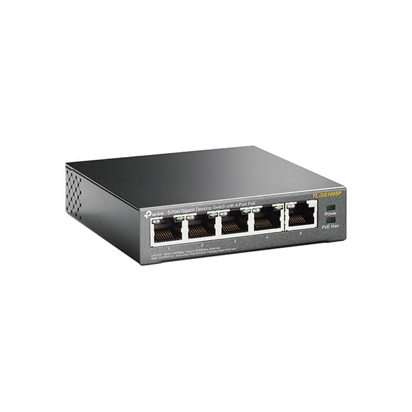 TP-Link TL-SG1005P 10/100/1000Mbps 5 portos mini switch TP-Link TL-SG1005P 10/100/1000Mbps 5 portos mini switch