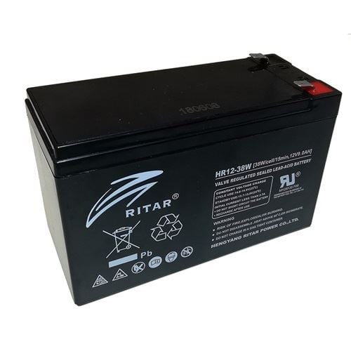 Ritar HR12-38W-F2 12V 9Ah nagy áramú zárt ólomakkumulátor