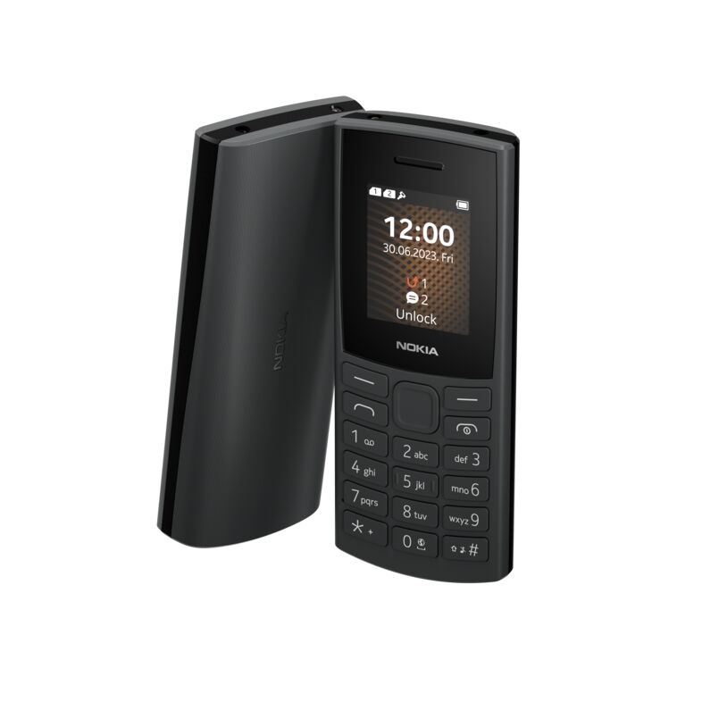 Nokia 105 4G (2023) Dual-Sim mobiltelefon fekete