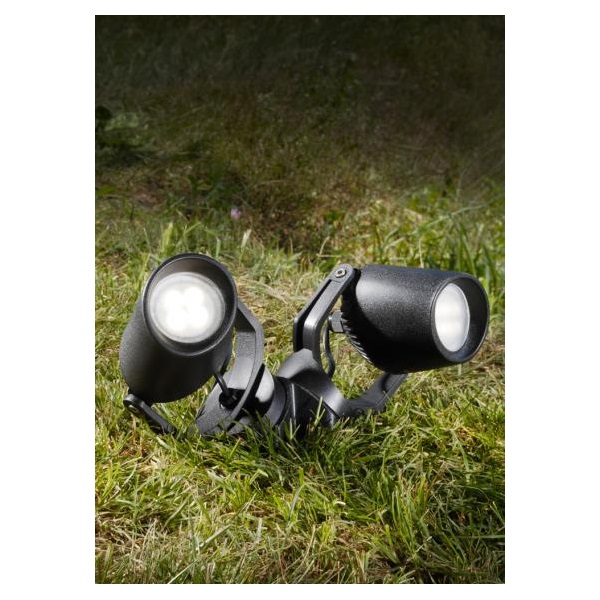 Fumagalli MINITOMMY EL 2L GU10/12W fekete LED reflektor CCT állítható színhőmérsékletű fényforrással Fumagalli MINITOMMY EL 2L GU10/12W fekete LED reflektor CCT állítható színhőmérsékletű fényforrással
