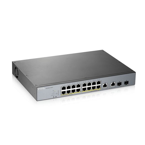 ZyXEL GS1350-18HP 16-port GbE Smart Managed PoE Switch with GbE Uplink ZyXEL GS1350-18HP 16-port GbE Smart Managed PoE Switch with GbE Uplink