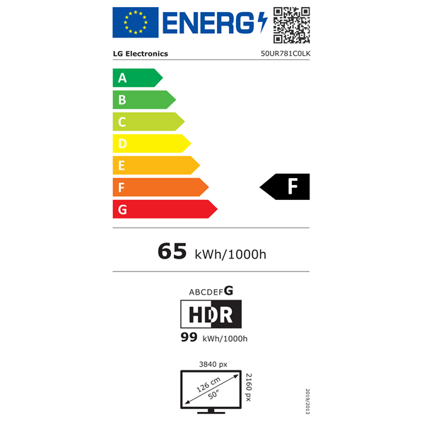 LG 50" 50UR781C0LK LED Smart Televízió