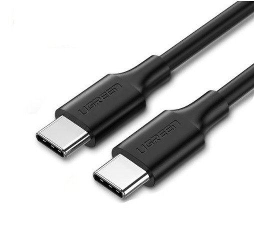 UGREEN USB-C – USB-C kábel PD 60W 1m fekete (50997) UGREEN USB-C – USB-C kábel PD 60W 1m fekete (50997)