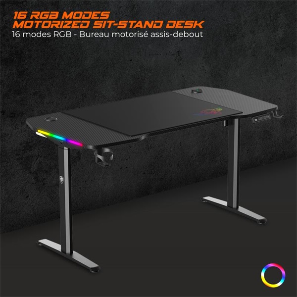 Spirit Of Gamer Headquarter 900 Gaming Desk Fekete