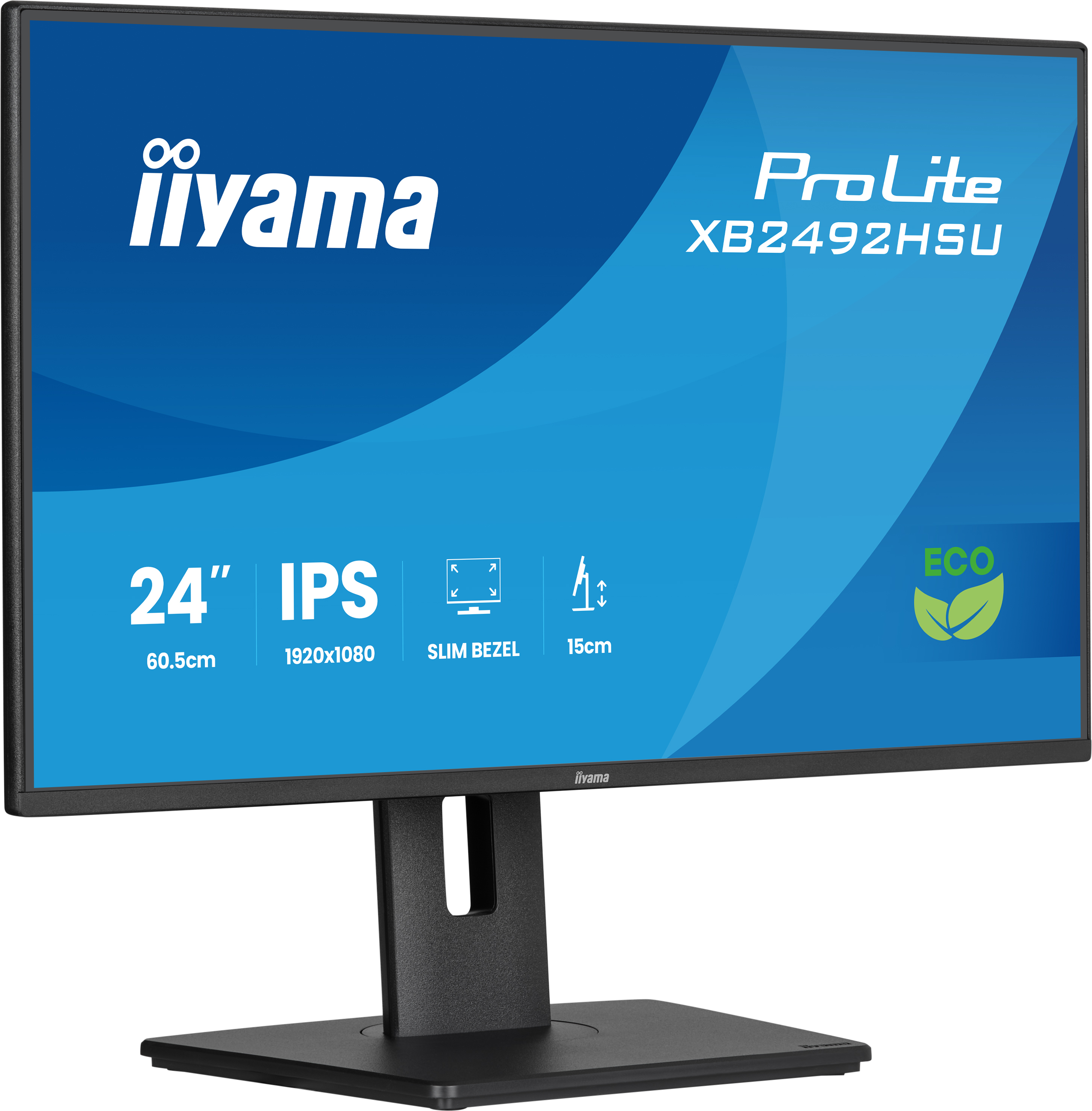 iiyama 24" ProLite XB2492HSU-B1 IPS LED Monitor - 1920x1080, Full HD, 120Hz, 3ms, Hangszóró, Fekete