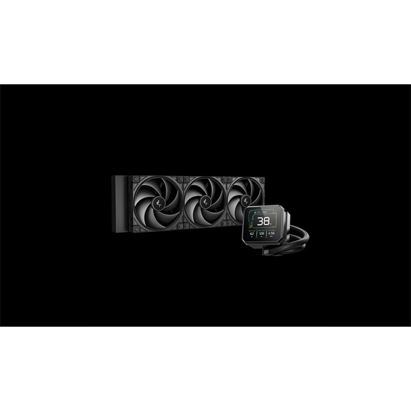 DeepCool  SPARTACUS 360 max 32,23dB  max. 135,73 m3/h  3x12cm  LED kijelző CPU Water Cooler  Fekete