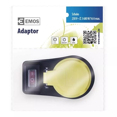 Emos P00292 KAPCSOLHATÓ ALJZAT IP44 SCHUKO Emos P00292 KAPCSOLHATÓ ALJZAT IP44 SCHUKO