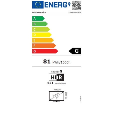 Lg 55NANO81A3A UHD NANOCELL SMART Televízió