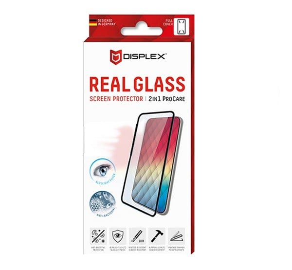 DISPLEX képernyővédő üveg (3D full cover, íves, tok barát, karcálló, 10H) FEKETE [Samsung Galaxy S22 5G (SM-S901)]